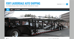 Desktop Screenshot of fortlauderdaleautoshipping.com