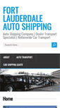 Mobile Screenshot of fortlauderdaleautoshipping.com