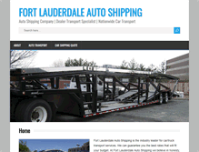 Tablet Screenshot of fortlauderdaleautoshipping.com